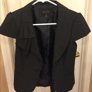 The Limited Short Sleeve Suit Jacket Pinstripe XS